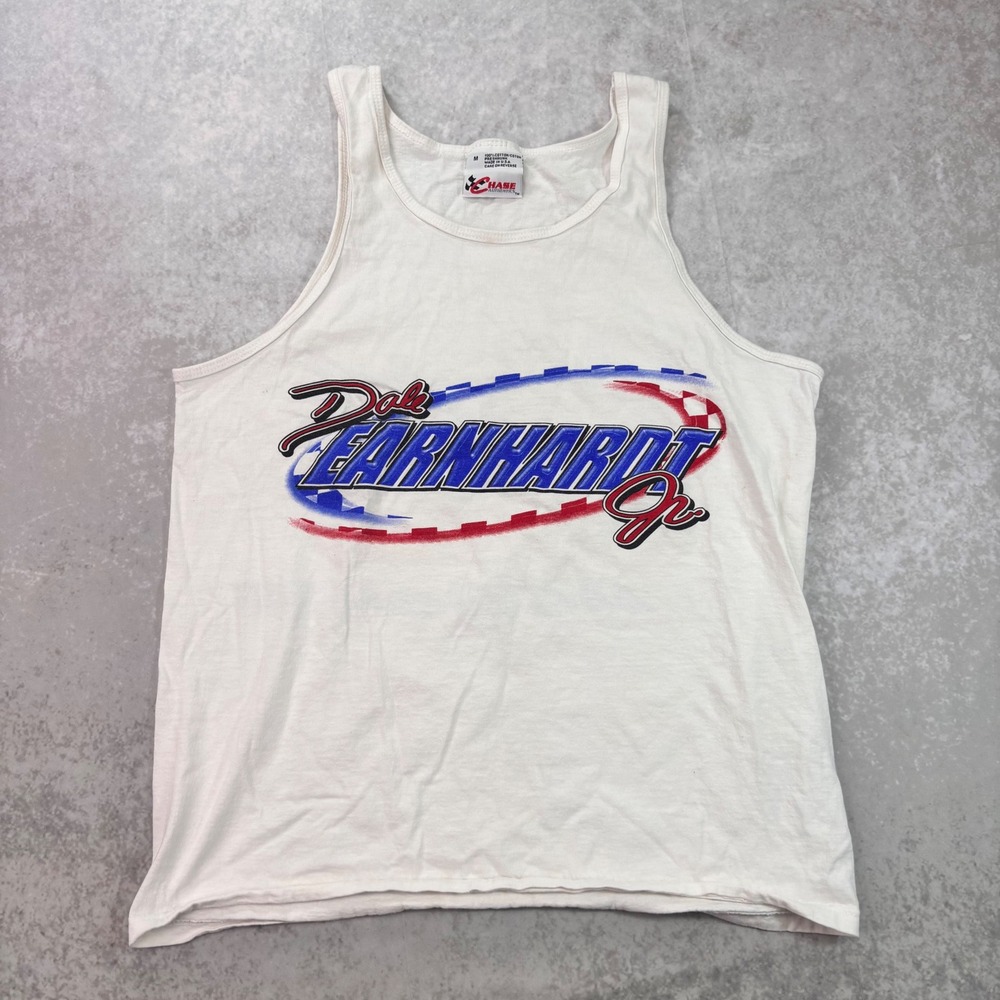 Dale Earnhardt Jr NASCAR Tank Top Men's M Chase Authentics USA Made ACDelco Y2K
